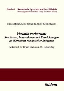 Buchcover: Staib zum 65. Geburtstag. Stuttgart: Ibidem (= Romanische Sprachen und ihre Didaktik, 44