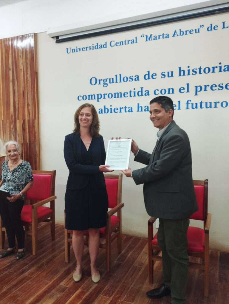 Prof. Jansen erhält akademische Auszeichnung der Universidad Central „Marta Abreu“ de las Villas
